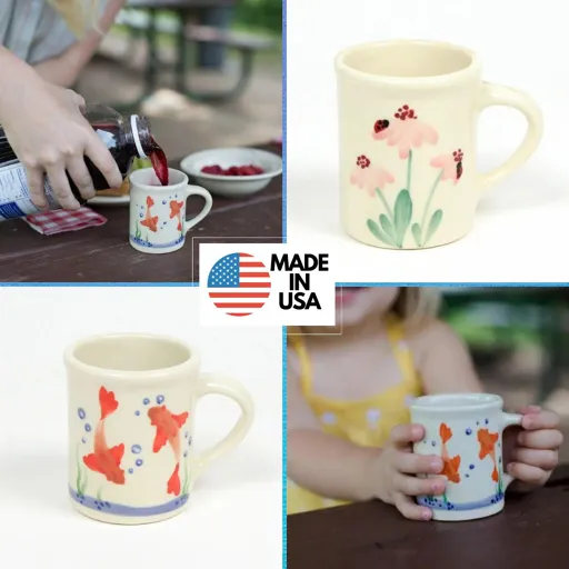 Tiny mugs, perfect for kids or espresso shots! 