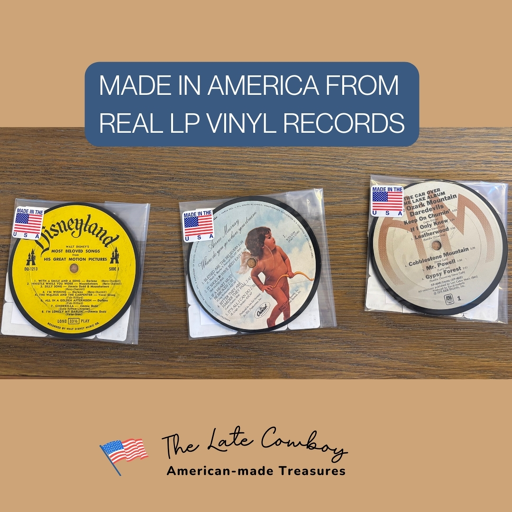 Made from real vintage vinyl