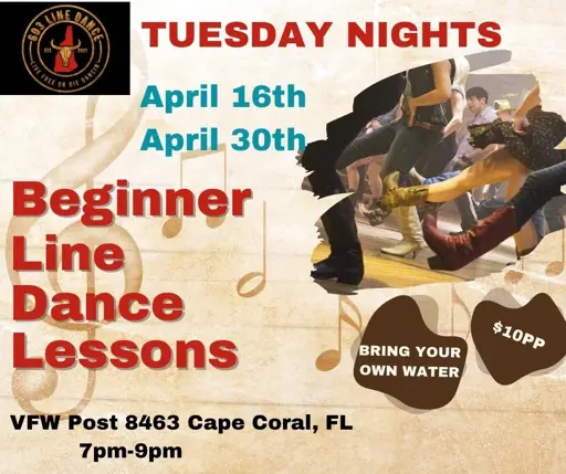 Beginner line dance lessons in Cape Coral, Florida! 