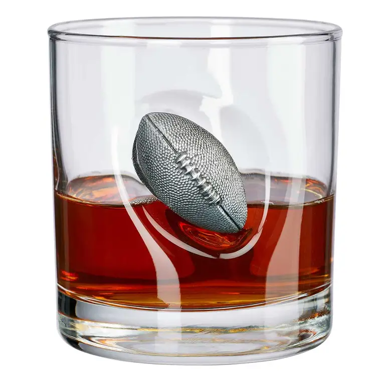 Football Glass Whiskey 11 oz Image 1