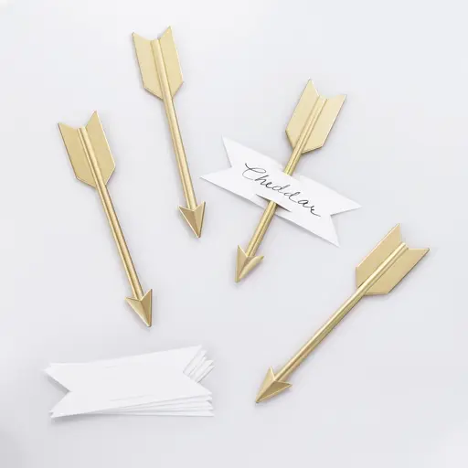 Arrow Cheese Markers - Brass