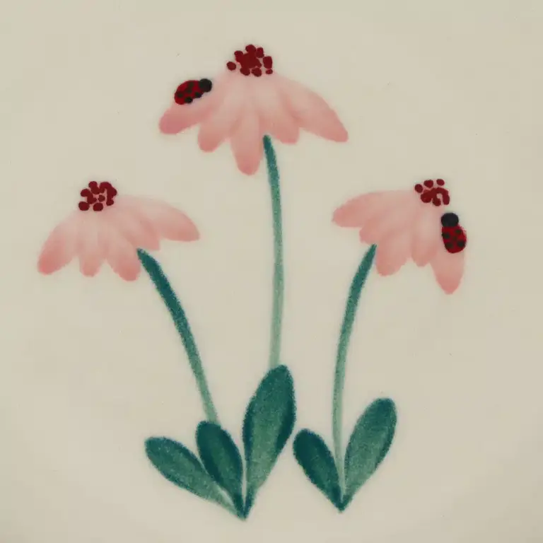 Ladybug Garden Child Stoneware Mug Image 2